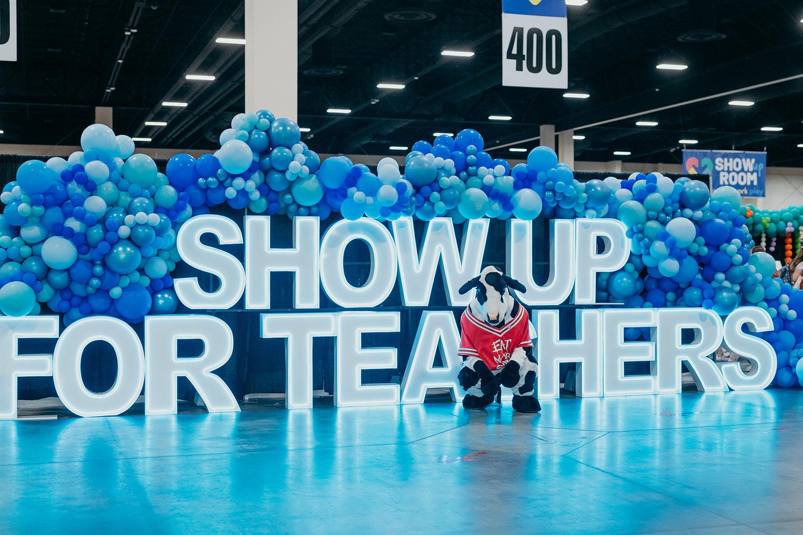 Show Up for Teachers + Chick fil A cow